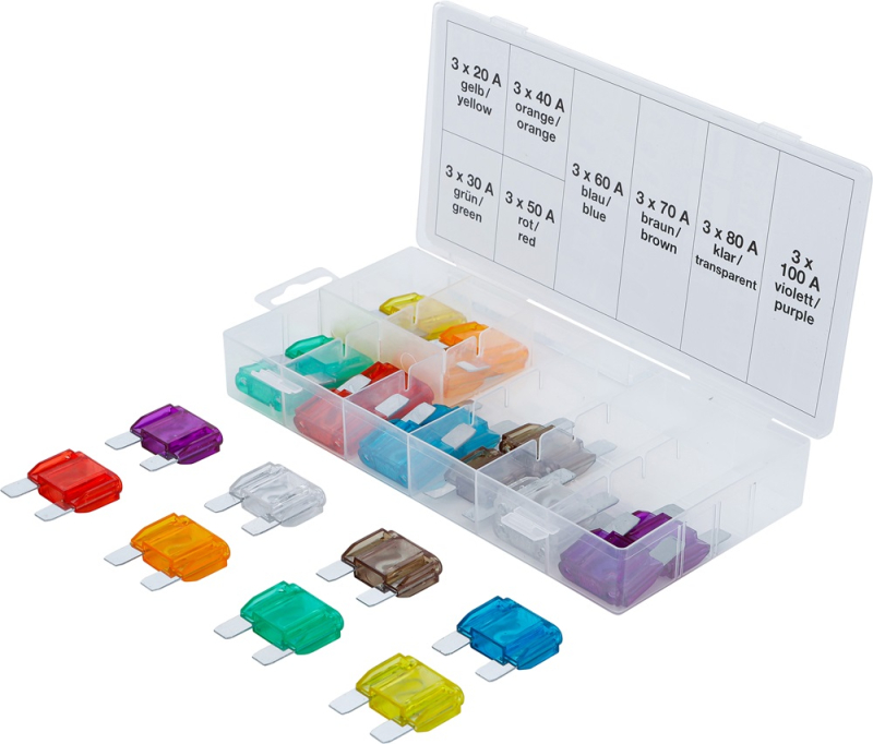 KFZ Sicherungs-Sortiment Maxi 24-tlg.
